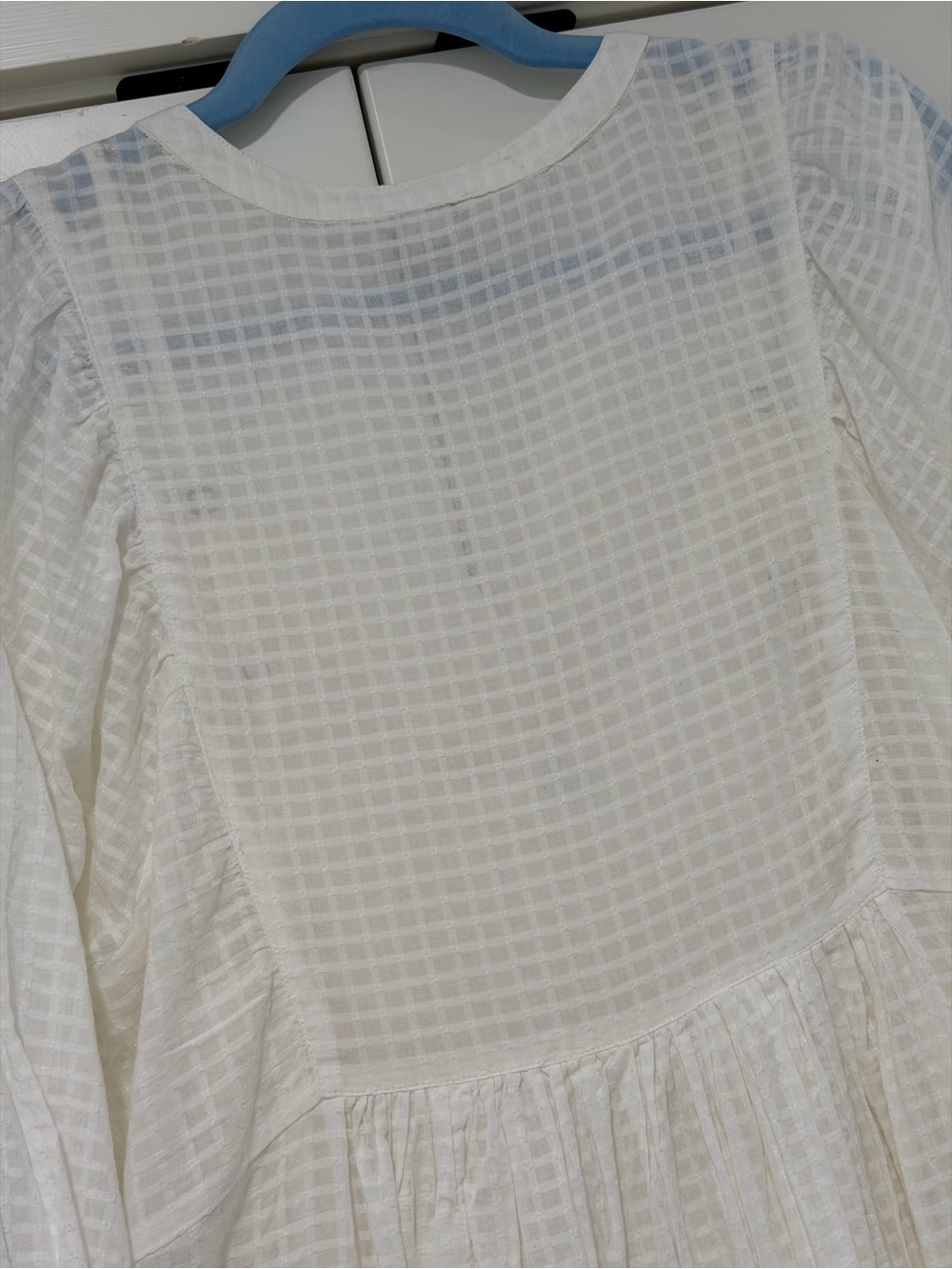 Sundance XL White Embroidered Cotton Boho Midi Dress High Low Lined - Picture 9 of 14